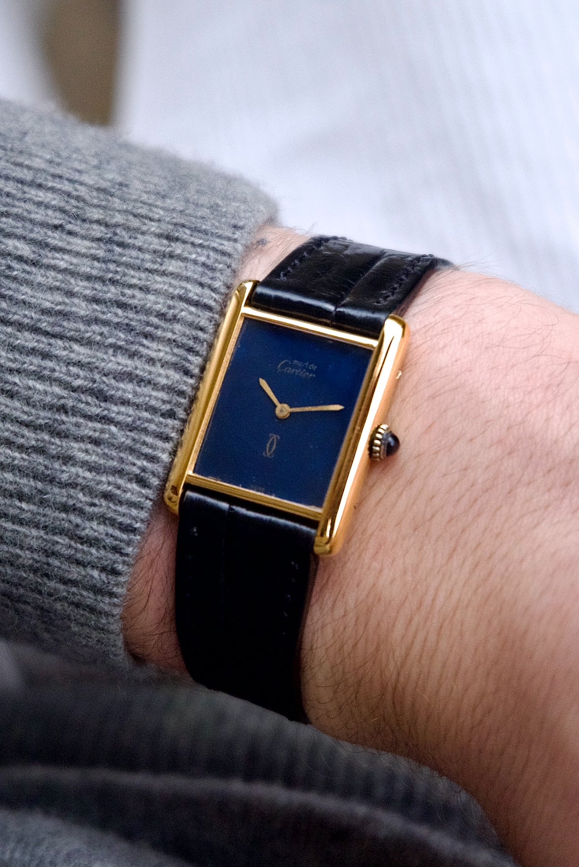 Cartier Must Tank Lapis-Lazuli