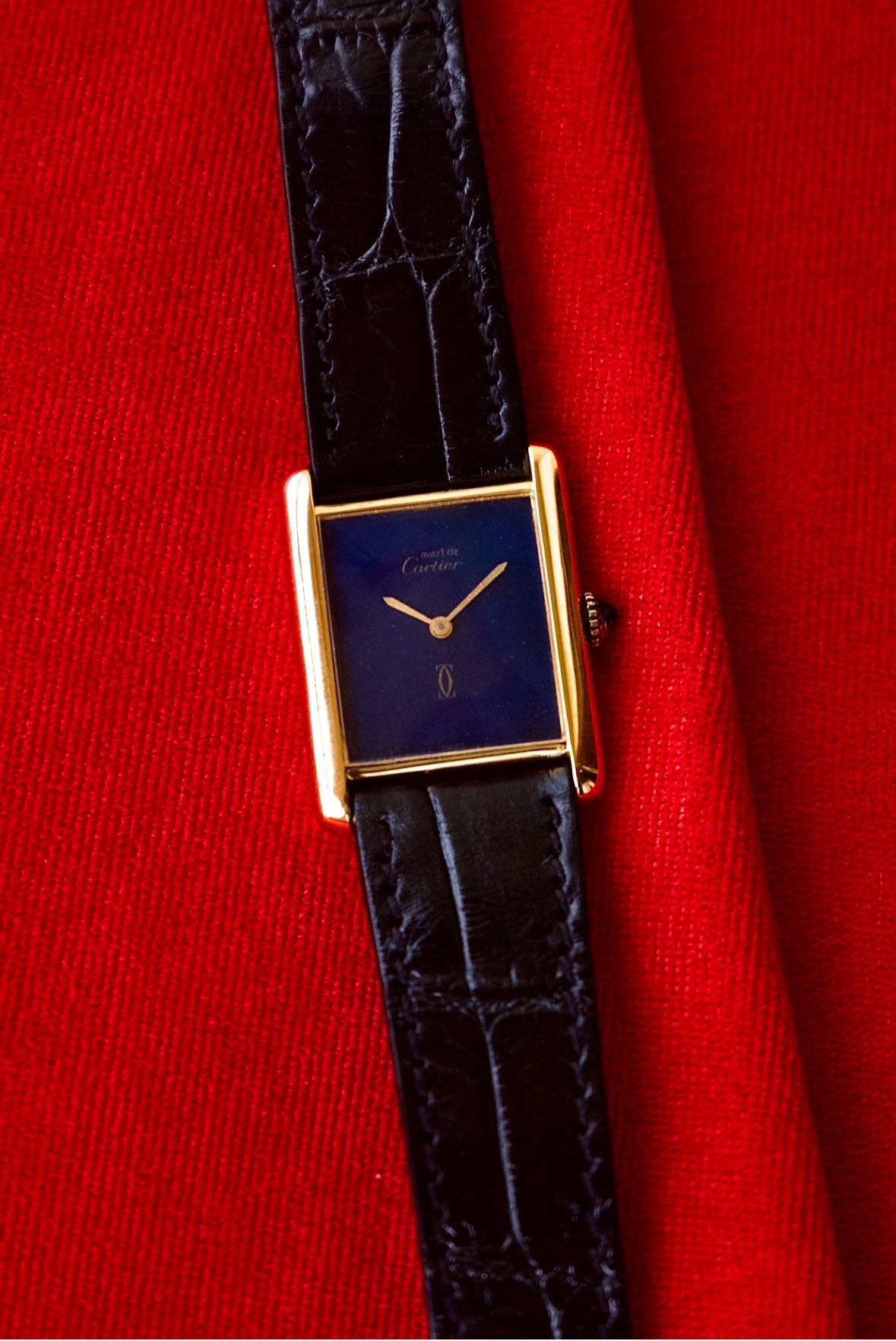 Cartier Must Tank Lapis-Lazuli