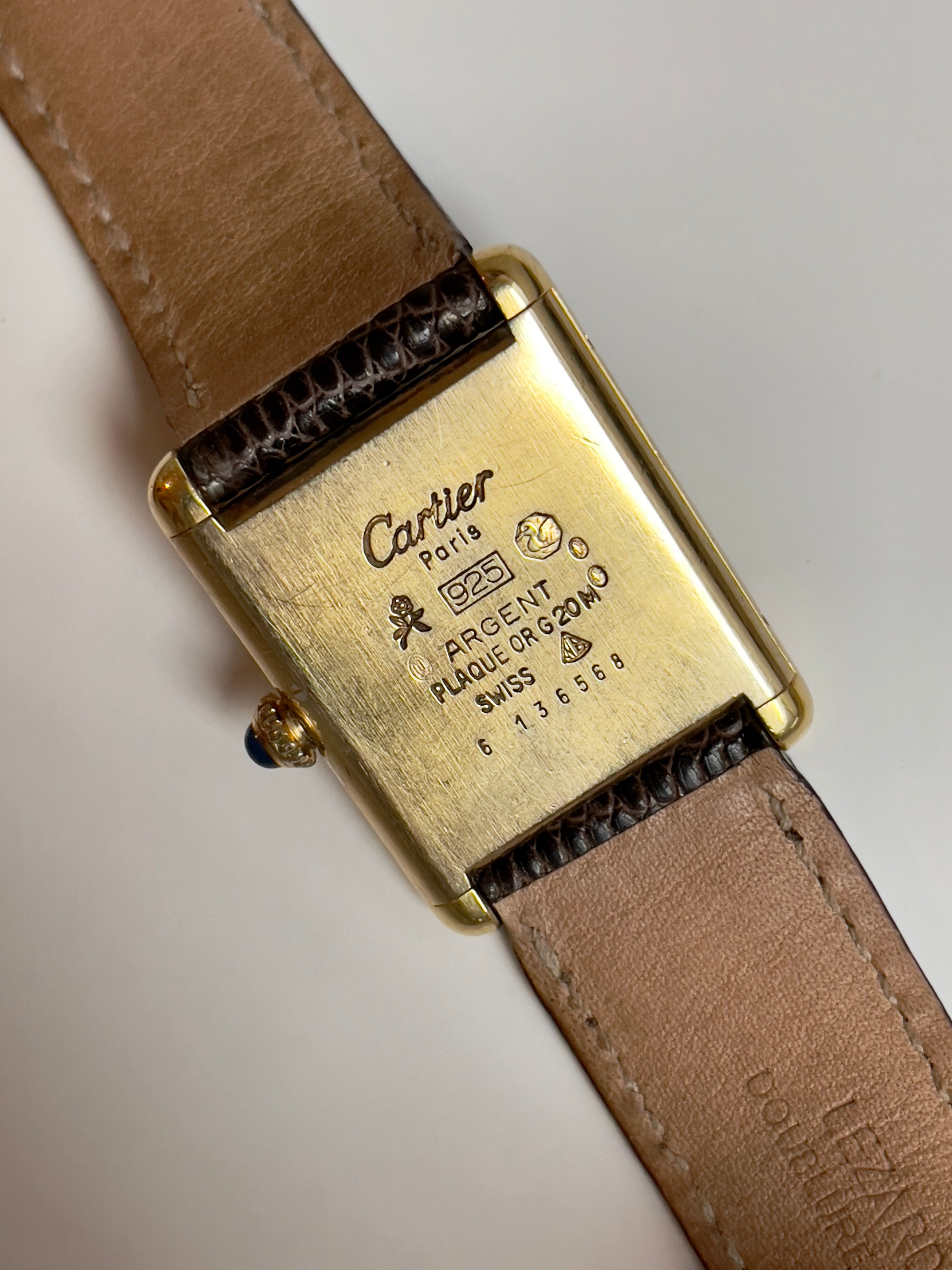 (SOLD OUT) Cartier must tank vermeil Seconde Vintage