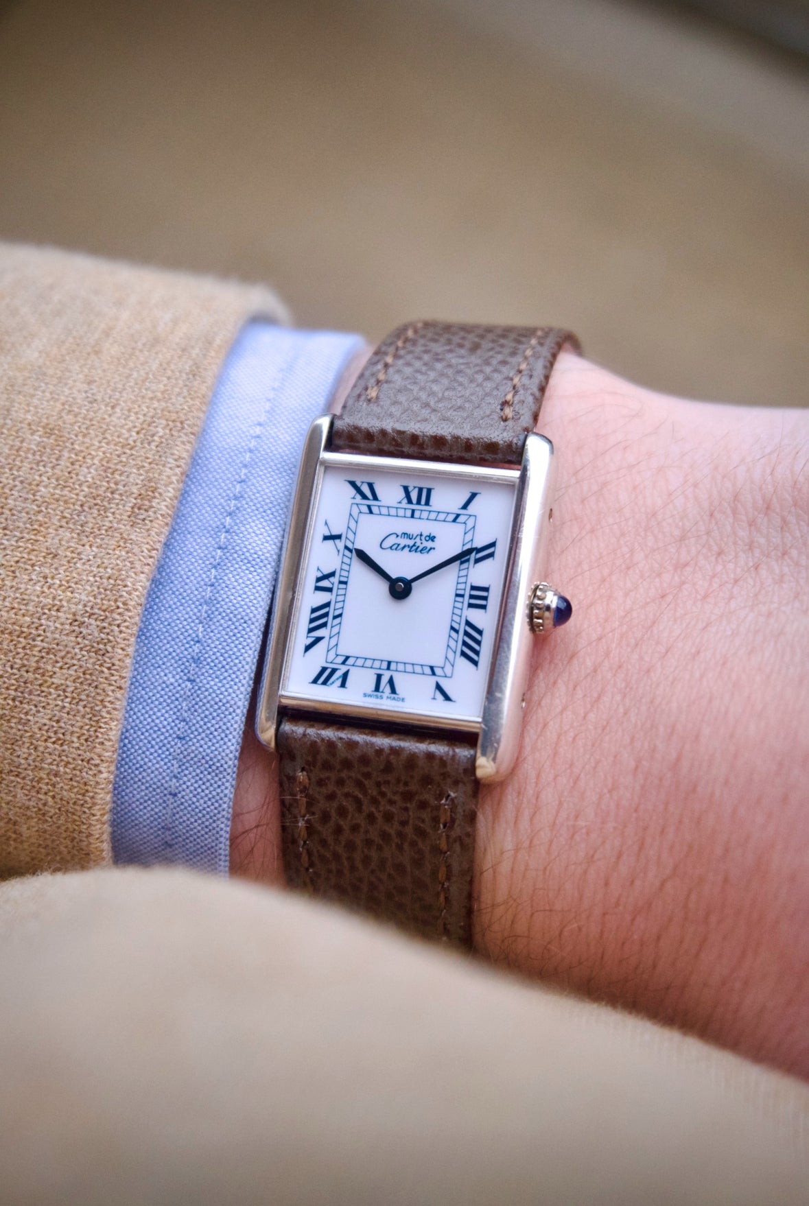 Cartier Must Tank Argent