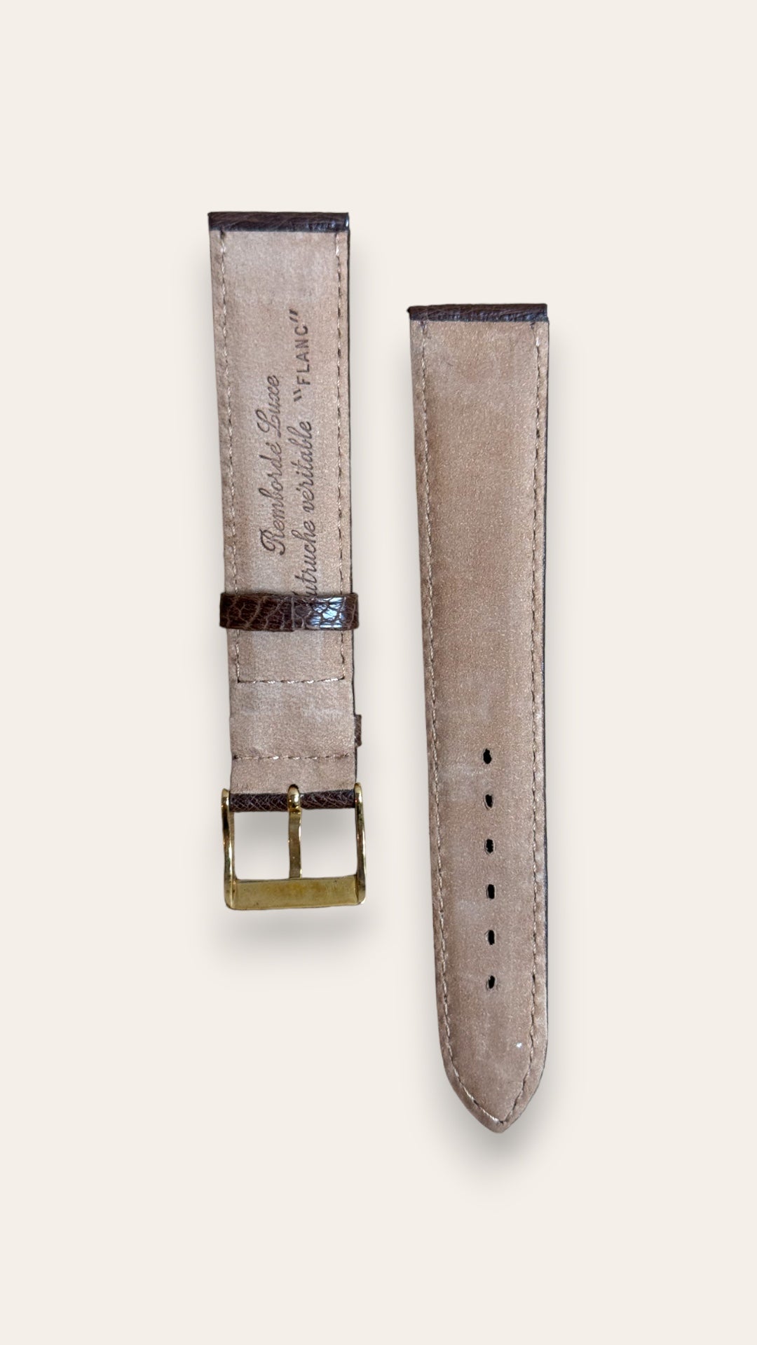 Bracelet autruche marron