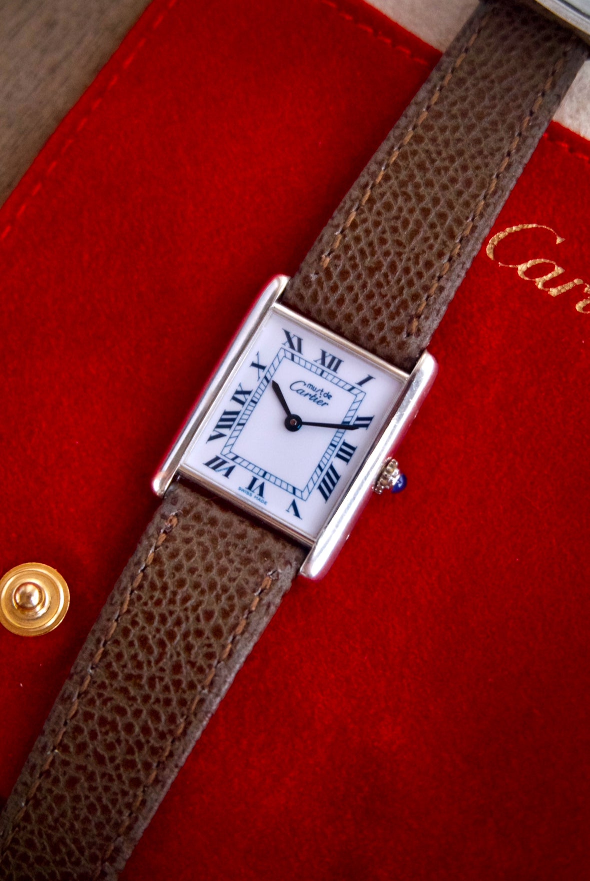 (SOLD) Cartier Must Tank Silver