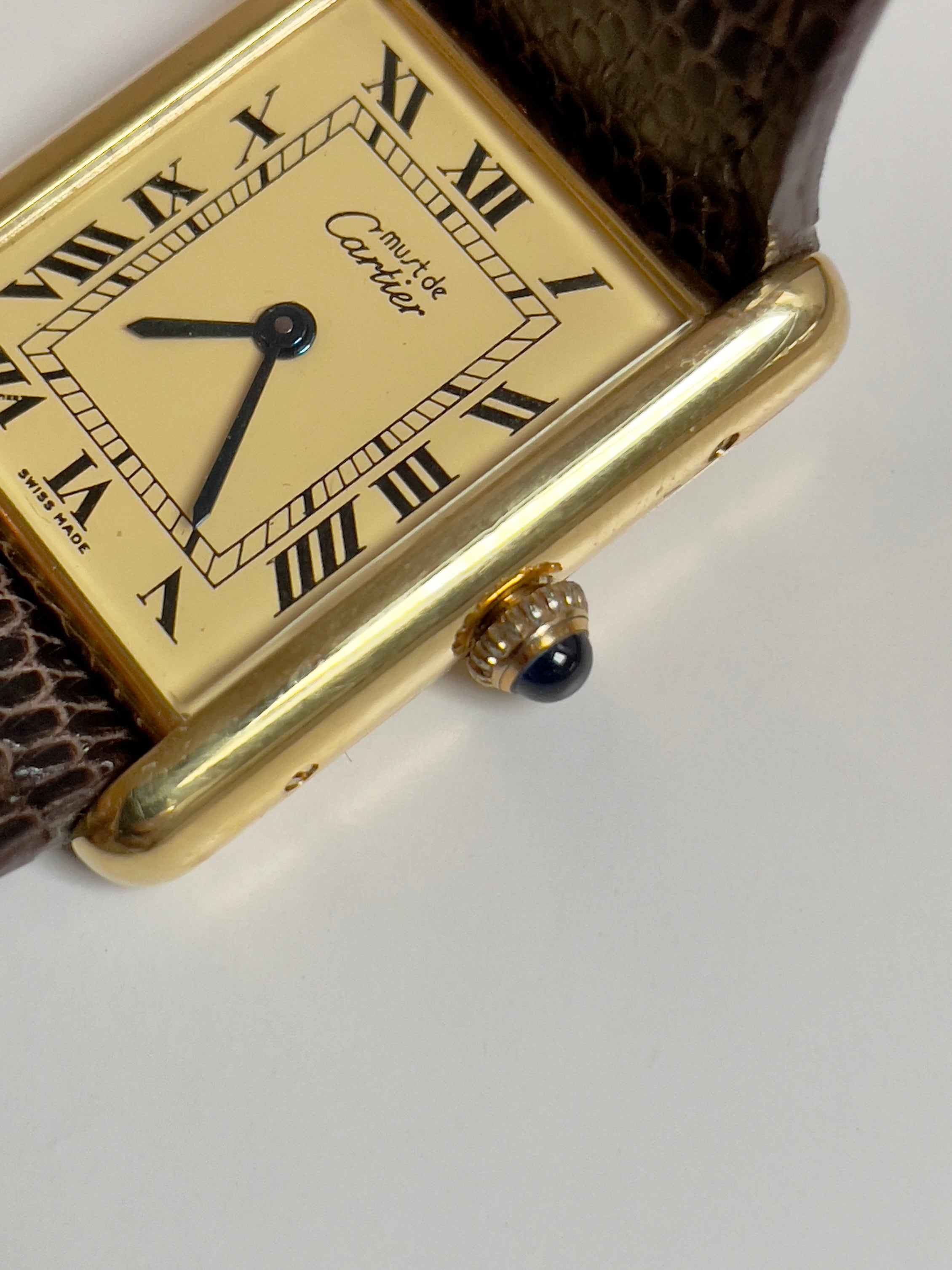 (SOLD OUT) Cartier must tank vermeil Seconde Vintage