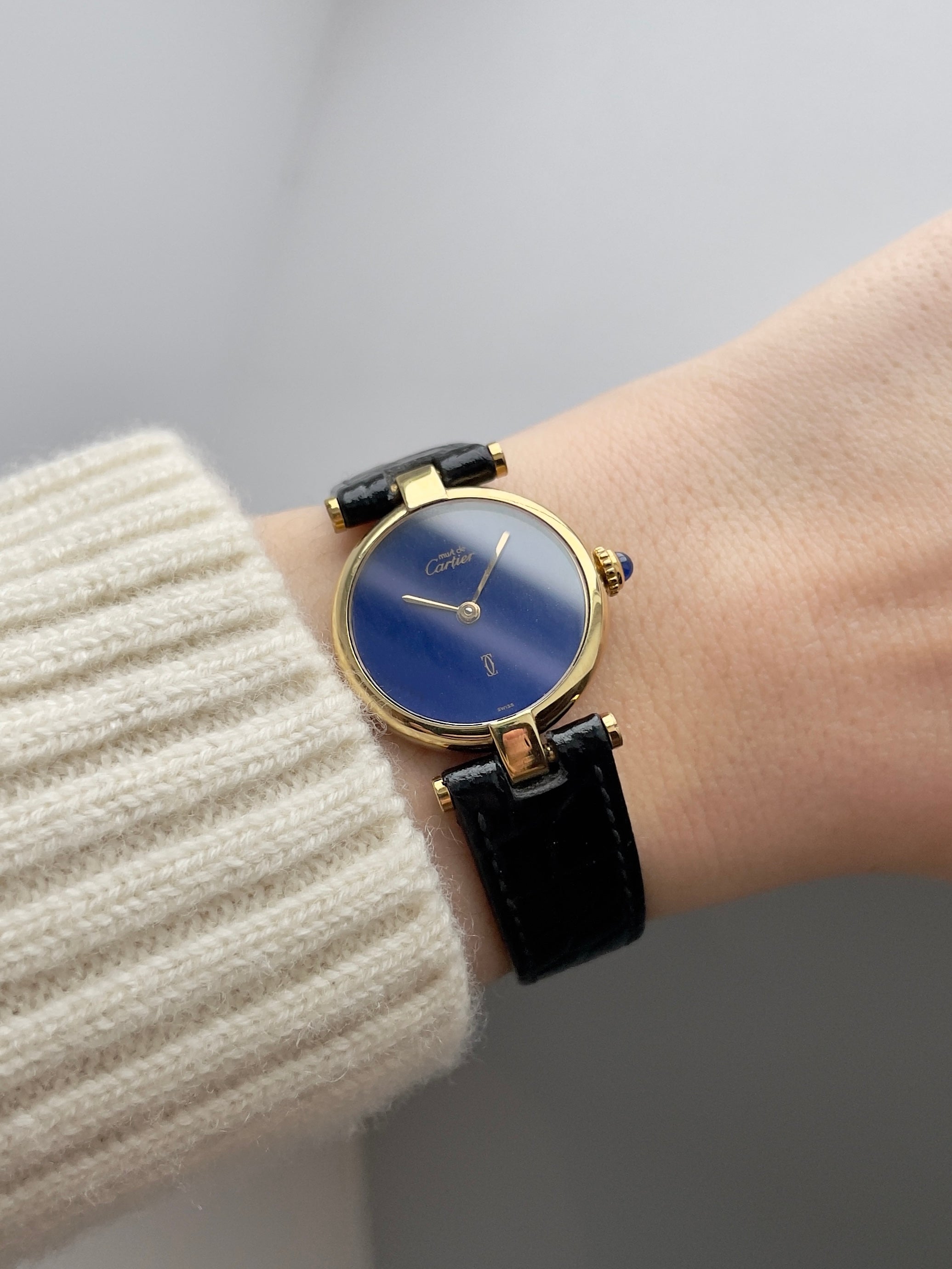 (SOLD OUT) Cartier must Vendôme Lapis Lazuli Seconde Vintage
